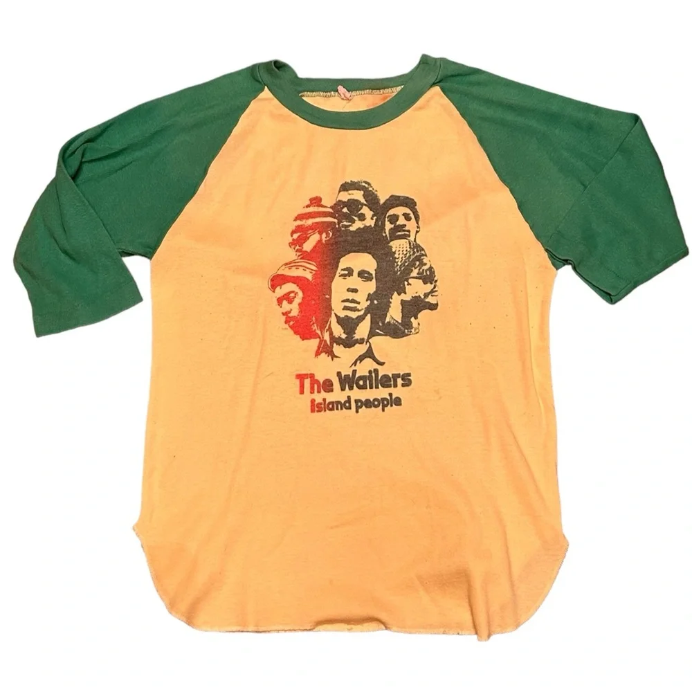 Rare Authentic Bob Marley and the Wailers original concert tshirt island people - Picture 1 of 9